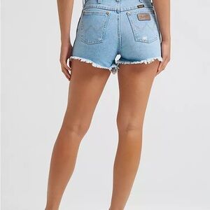 Women's Wrangler Reworked Light Blue Denim Shorts